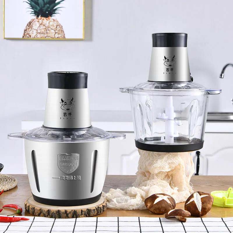 Meat Grinder for Cutting Meat Stuffing Electric Household Automatic Stainless Steel Stirring and Crushing Vegetable Multifunctional Cooking Machine
