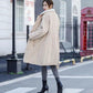 Winter Women's Down Cotton Long Coats Female Inner Lamb Wool Cotton Jacket Female Thickened Loose Cotton Jacket