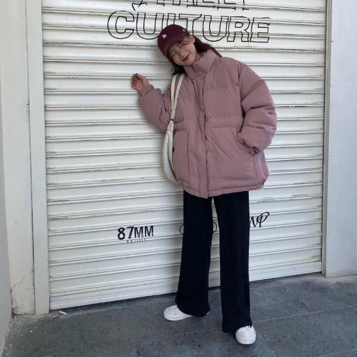 Winter Padded Jacket Padded Oversize Jacket Women Tooling Padded Jacket Women Korean Loose BF Style