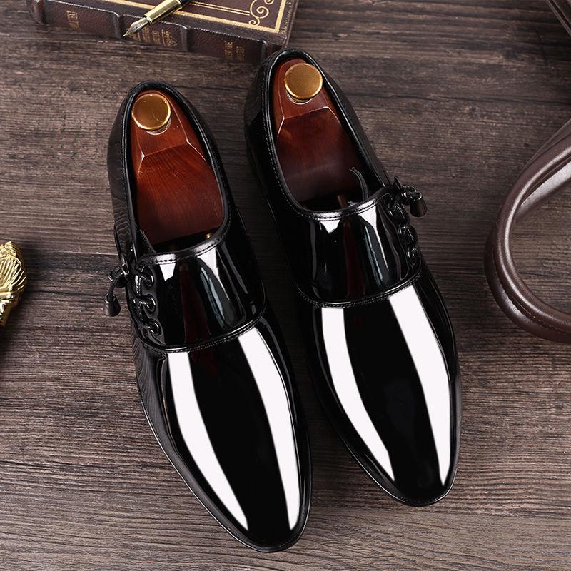 Men British Style Large Size Shoes Casual Trend Shoes Fashion Suit Shoes Pointed Shoes