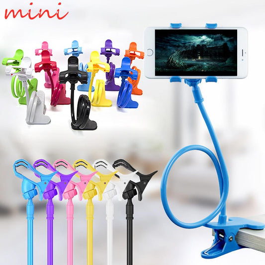 800mm/28 Inch Long Gooseneck Telescopic Arm Mobile Phone Stand 360 Degree Rotating Stand Lazy Bed Desktop Stand