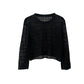 Hollow Knit Sweater Women's Thin Sweater Summer Dress Long Sleeve Loose Jacket Chic Short Top