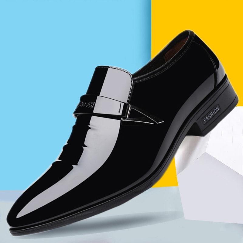 Men Dress Shoes Plus Size Men Business Flat Shoes Breathable Low Top Men Formal Office Shoes