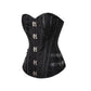Women Faux Leather Bustier Corset Dress Underwear Black Steampunk Shapewear Gothic Sexy Corselet