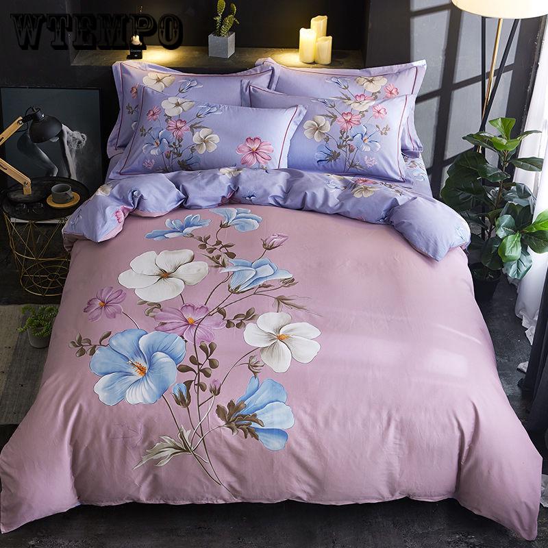 Bedding Set Microfiber Bedclothes Bed Linens Duvet Cover Set Bed Sheet