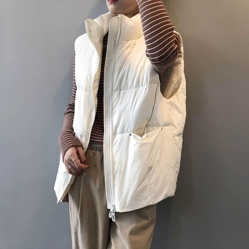 Autumn and Winter Models Short Cotton Vest Women Korean Version Was Thin Student Cotton Vest Jacket Vest