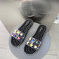 Slippers Female Summer Flat Bottom Beach Sandals Slippers Go Out Non-slip Flip-flops Fashion and Leisure All-match