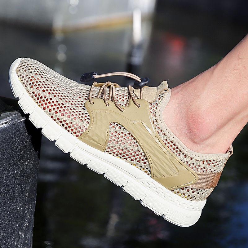 Plus Size 38-44 Outdoor Water Sneakers Men Non Slip Hiking Climbing Aqua Shoes Beach Barefoot Upstream Shoes Seaside Footwear Male