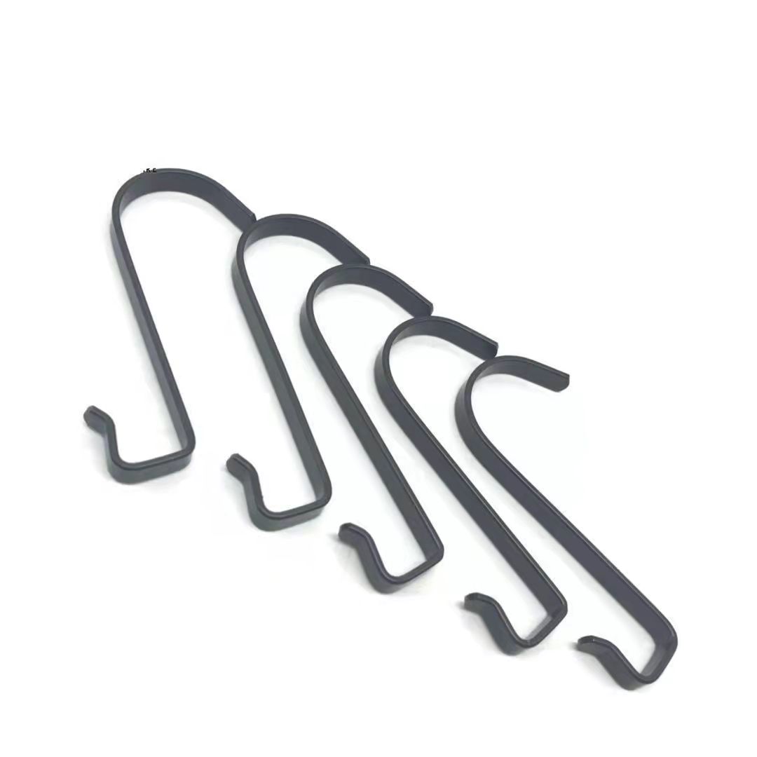 5Pcs Kitchen Hook Towel Rack Wardrobe Stainless Steel Square Tube Hook Bathroom Small Hook Household S-shaped Hook Rack Card Hook Bedroom Accessories