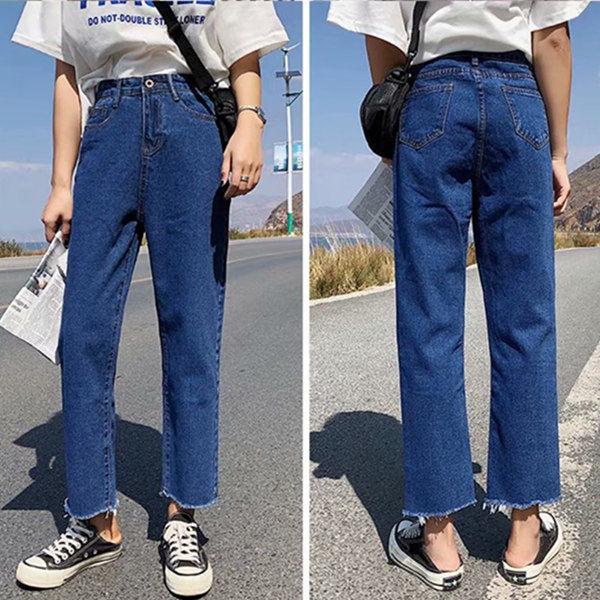 WTEMPO Women's High-waisted Jeans Loose Loose Thin Trousers Wild Straight Wide Leg Fresh Wind Pants Women