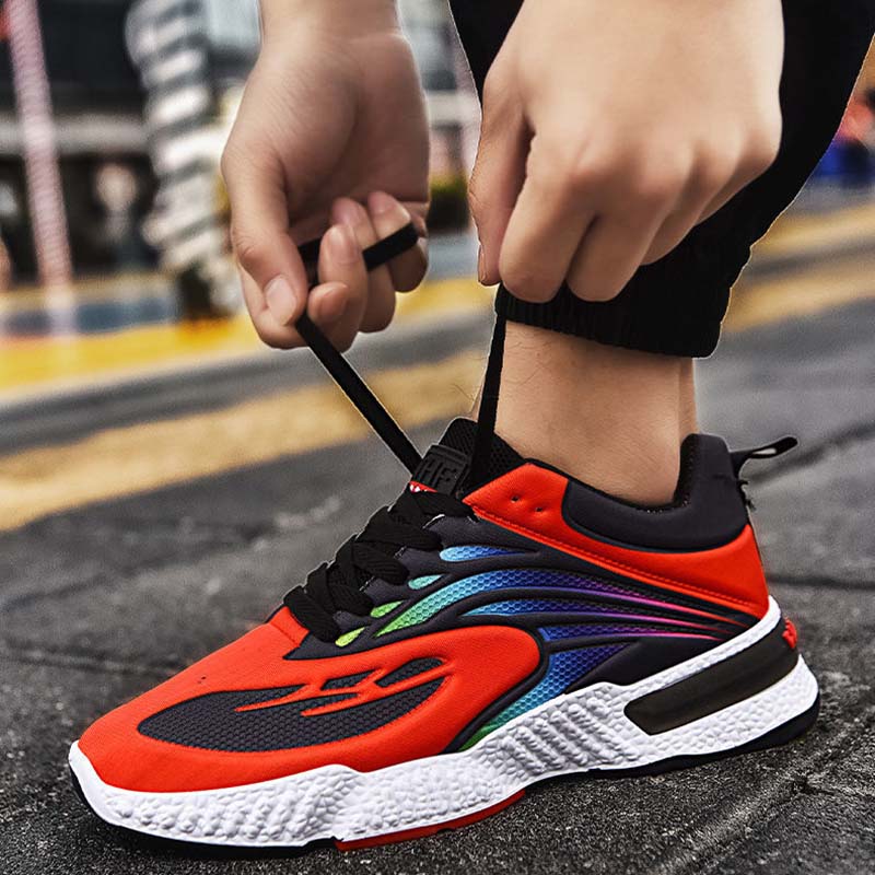 Men's Shoes Spring and Autumn Soft Bottom Soft Surface Breathable Flying Woven Casual Shoes New All-match Men's Sports Shoes Running Shoes Men