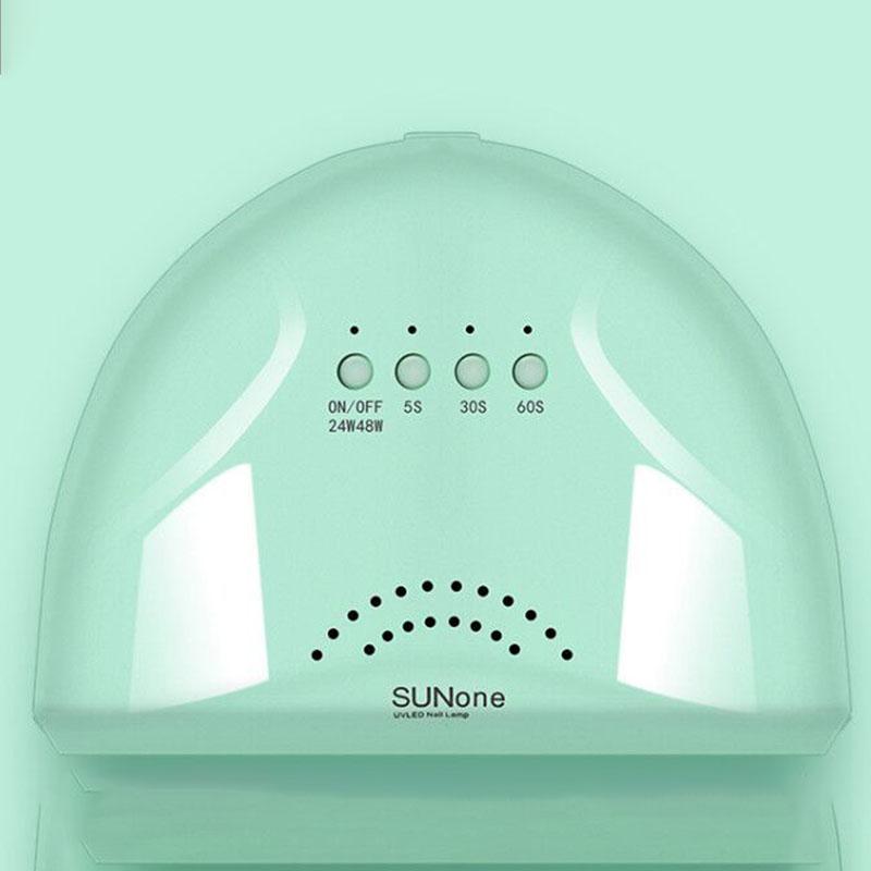 Pofulove UV led nail lamp Nail Dryer 25pcs Led Nail Lamp for Curing All Gels  Sensor USB Charge 48W