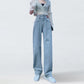 High-waisted Straight-leg Jeans Women's Spring Women's New Loose-fitting, Thin, Wide-leg Pants