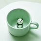 New Arrive Creative Cartoon Ceramic Mugs Cute Animal Coffee Milk Tea Cup 220ml Novelty Birthday Gifts Mugs