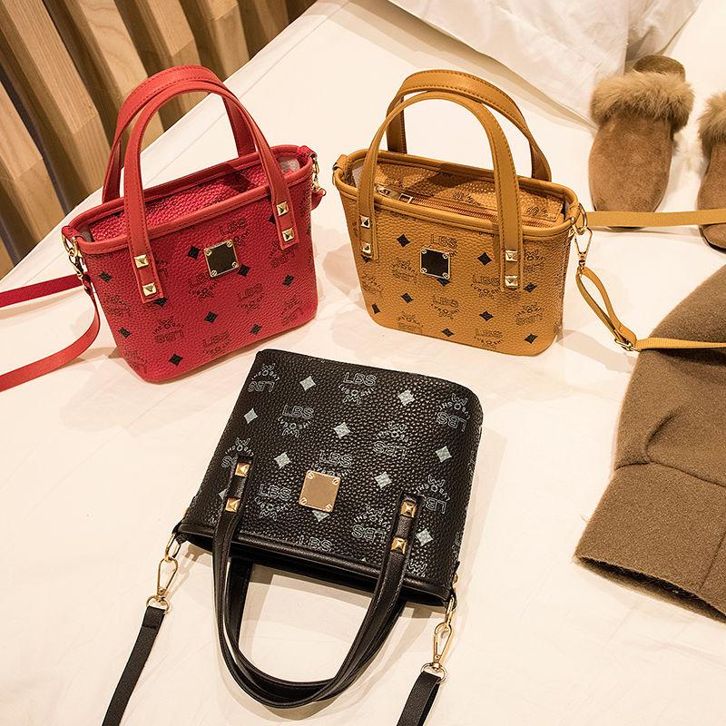 Female Bag Spring and Summer Bucket Bag with The Same Paragraph Portable Little Fairy Fashion Shoulder Bag Wild Messenger Bag