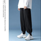 Women's Spring and Summer Lace-up Lantern Pants Korean Version of Loose and Thin All-match Casual High-waist Straight Wide-leg Pants