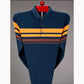 Spring and Autumn Lapel Striped Long Sleeve T-Shirt Men's Thin Cotton Loose Polo Shirt Casual Business Top
