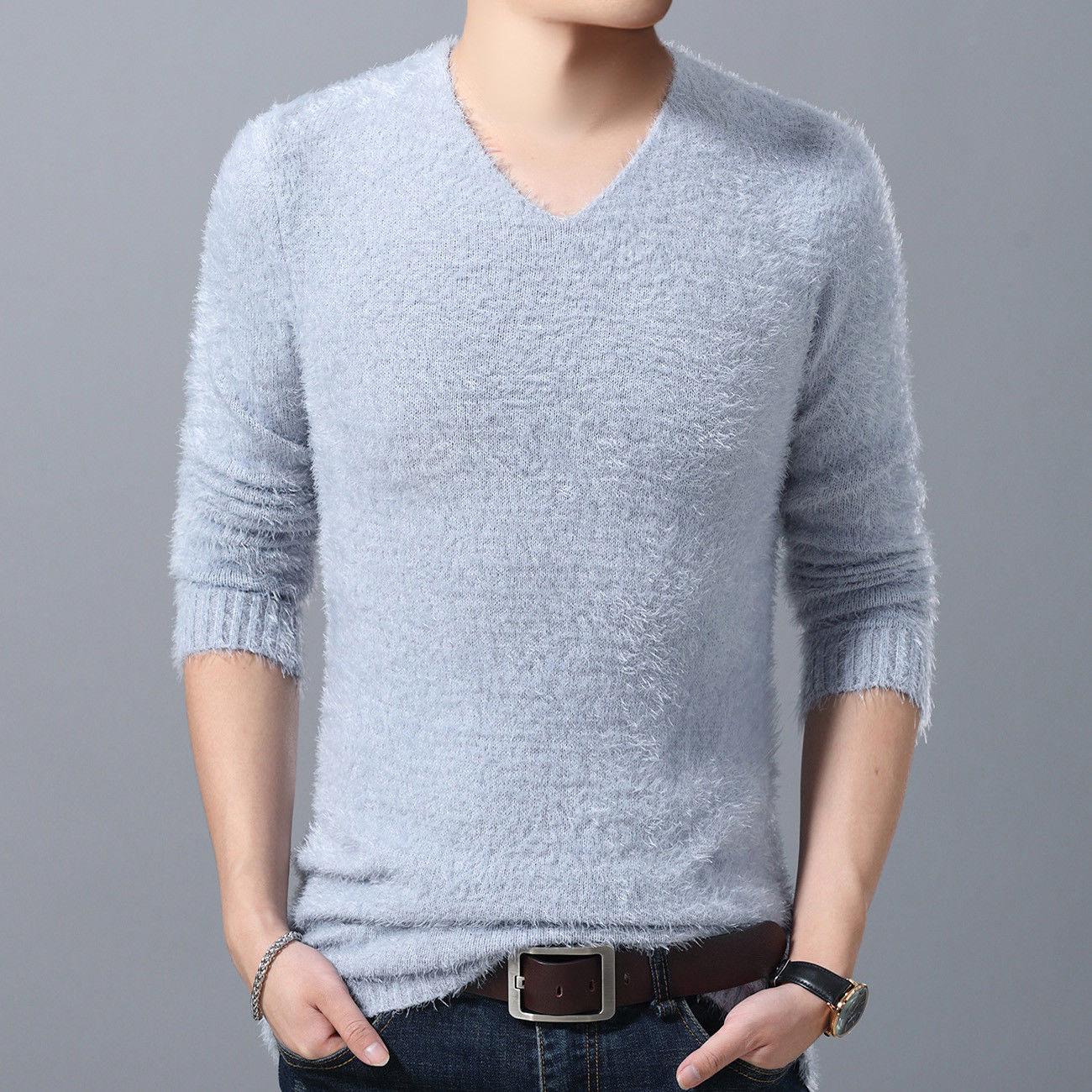 Men's Knitted Sweater 2019 Autumn Winter Casual O-Neck Mens Sweaters Pullovers Pull Homme Clothes