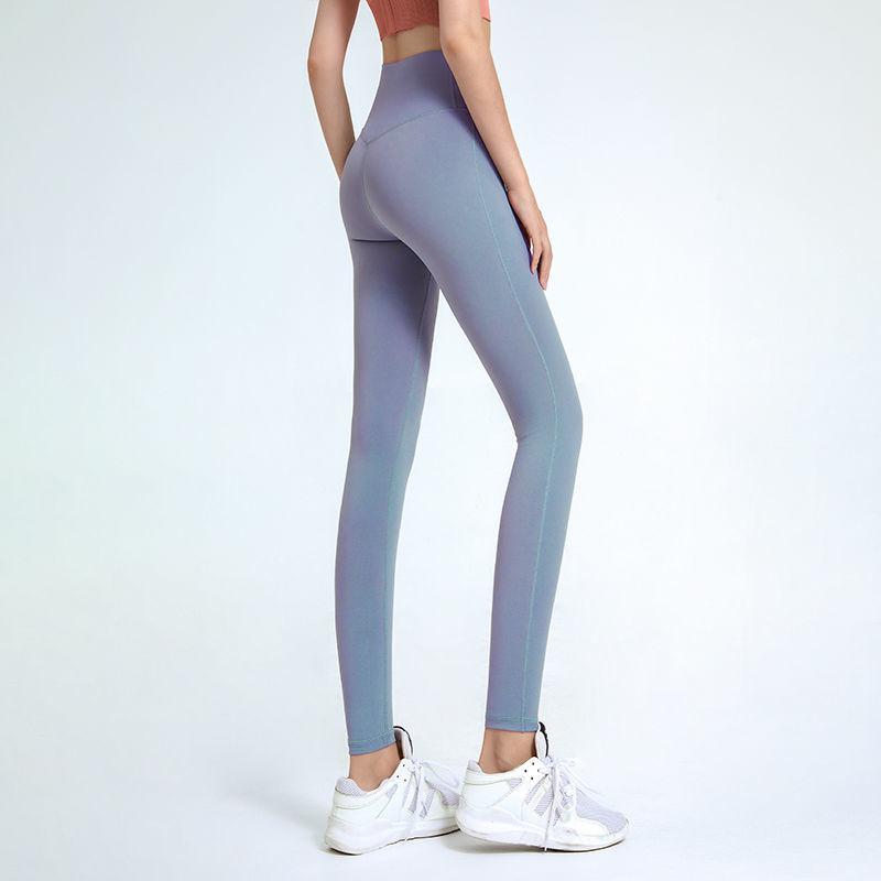Women's High-waist Leggings Hip-lifting Fitness Trousers Seamless Stretch Yoga Pants Quick-drying Nine-point Sports Pants Outer Wear