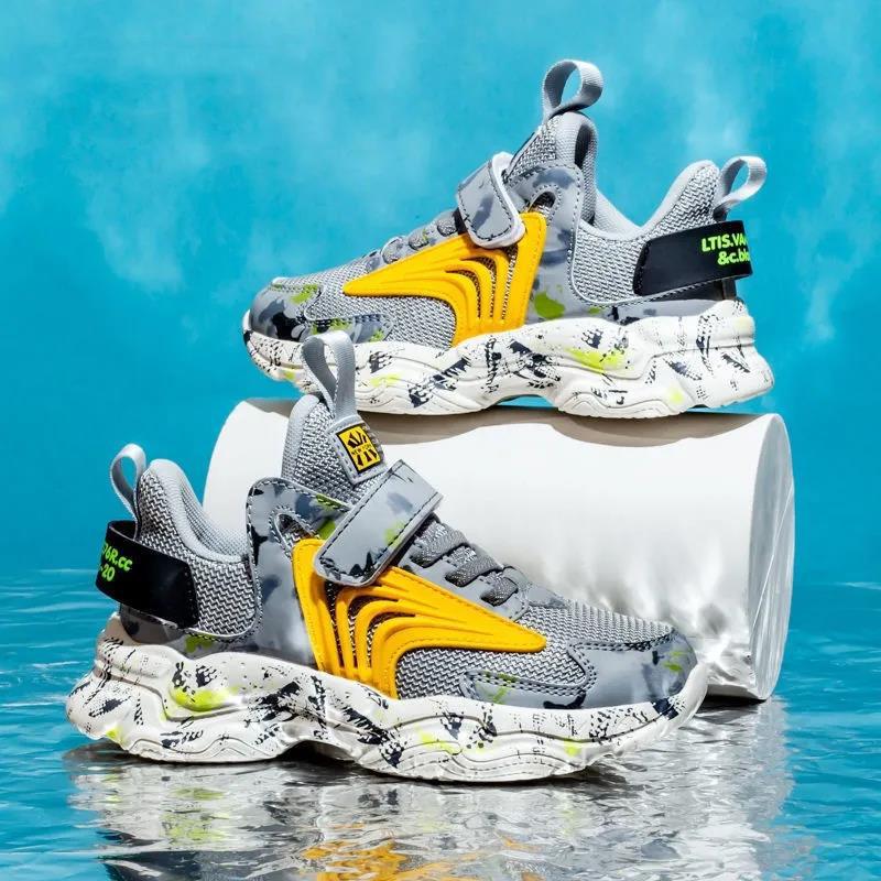 Kids Sport Shoes for Boys Running Sneakers Casual Sneaker Breathable Children's Fashion Shoes Spring Autumn Platform Light Shoes