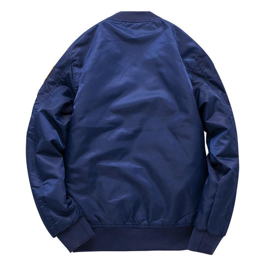 Autumn and Winter Men's Jacket Pilot Jacket Men's Thickening Plus Fat Sports Casual Coat