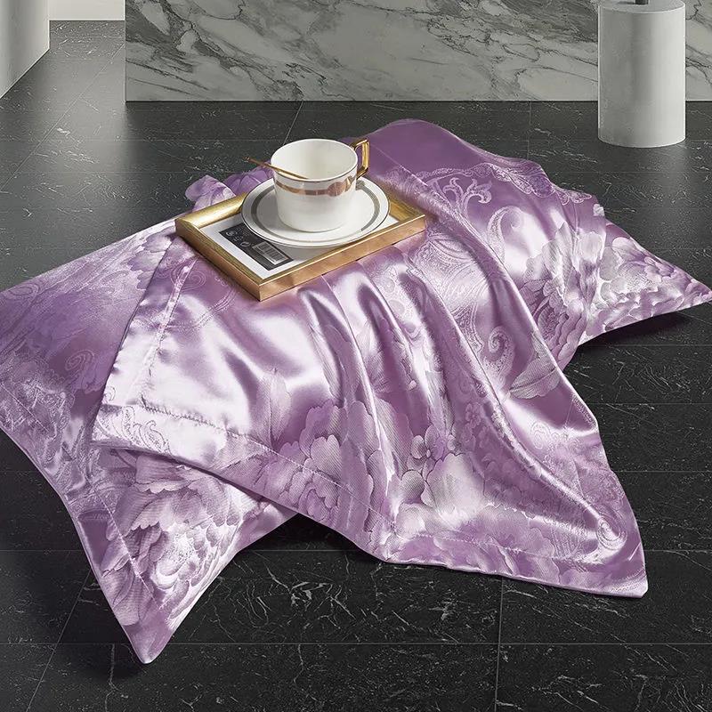 European-style High-end Jacquard Pillow Core for Bedroom Bed Double Pillowcase 48×74cm