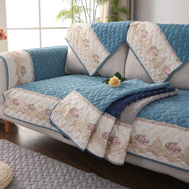 Sofa Covers European-style Sofa Cushion High-end Chenille  Non-slip Cushion Thickening Custom Luxury