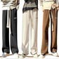 Fleece Pants Women's Wild Trend Loose Autumn and Winter High Waist Wide-leg Pants Plus Fleece Thick Straight-leg Casual Pants