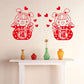 Fuwa bag New Year Spring Festival New Year's Day storefront removable wall stickers