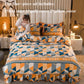Milk Velvet Bed Skirt Four-piece Quilt Cover Pillowcase Bed Skirt Suit Noble and Light Luxury Style