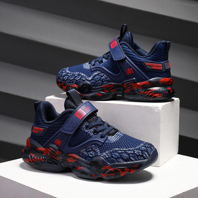 Unisex Children's Sports Shoes Comfortable and Lightweight Sports Running Shoes Breathable Non-slip Net Shoes for Schoolgirls