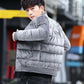 Men's Winter Gold Velvet Slim Coat Men's Mid-length Student Thick Coat Men's Padded Jacket Trend Cotton Coat Korean Version