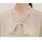 Chiffon Shirt Ruffled Short-sleeved Short-sleeved Women's Loose Plus Size Blouse Elegant and Sweet Cute Chiffon Fabric Light and Breathable