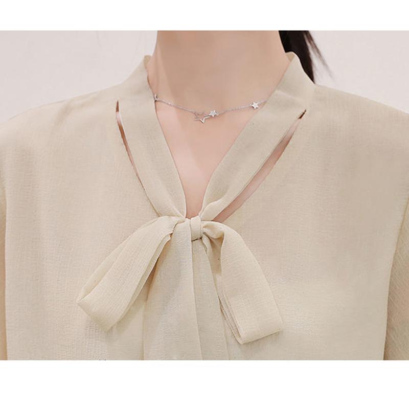 Chiffon Shirt Ruffled Short-sleeved Short-sleeved Women's Loose Plus Size Blouse Elegant and Sweet Cute Chiffon Fabric Light and Breathable