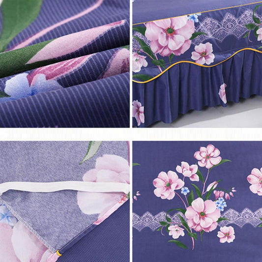 Skin-friendly Sanding Bed Skirt Bedroom Student Dormitory Pillowcase Quilt Cover Bed Cover Bedding