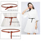 Women's Sweater Belt Decoration Can Be Knotted Belt Dress Leather Cowhide Small Belt Skirt Belt Black Sash Belt for Dress