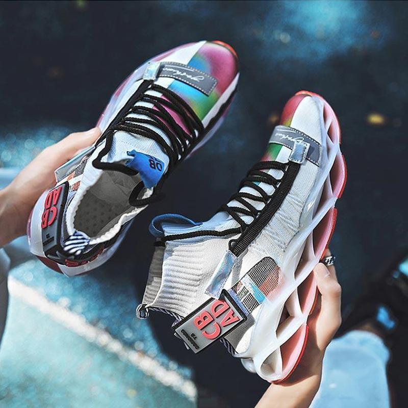 Spring and Summer Tide Men's Shoes Blade Sports Shoes Personality Trend Socks Shoes Breathable Wild Mandarin Duck Tide Shoes