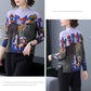 Autumn Winter Thick Printed High-neck Wool Sweater Women High-end Cashmere Sweater Pullover Knitted Sweater