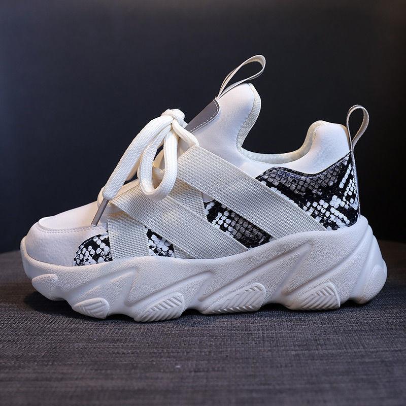 Harajuku Style Spring  Summer Sports Shoes Female Students Korean Sports Shoes Increased Casual Breathable Running Shoes