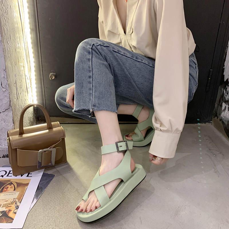 High Quality Sports Sandals Women Summer Thick -Soled Platform Shoes  Casual Beach Roman Shoes Women 'S Shoes