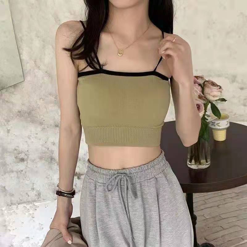 Sports Girl Underwear Anti Light Gathering Bra Beautiful Back Korean Suspender Vest Can Be Worn Outside To Wrap The Chest