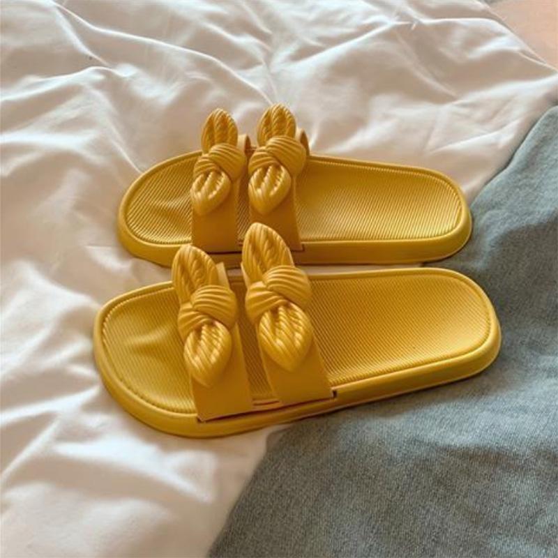 Fairy Wind Sandals and Slippers Fashion Cool Ins Outer Wear Waterproof Non-slip Bow Beach Slippers Female Summer