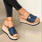 Latform Wedges Slippers Women Sandals 2021 New Female Shoes Fashion Heeled Shoes Casual Summer Slides Slippers Women