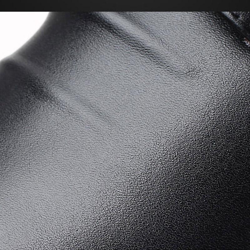 Leather Shoes Men's Autumn and Winter Plus Velvet Warm Cotton Shoes Casual Shoes Soft Sole Leather Shoes