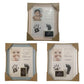 900C Newborn Hand and Foot Print Ornaments 12 Months Photo Frame with Craft Ink Pad Home Decoration Baby Kids Birthday Gift