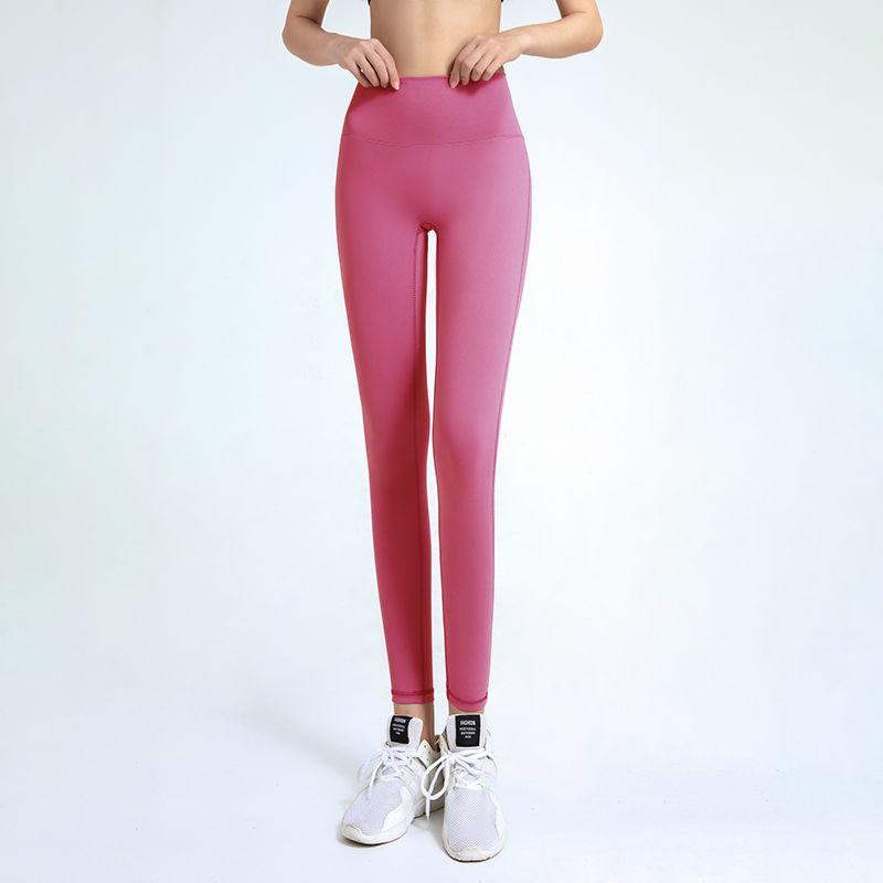 Women's High-waist Leggings Hip-lifting Fitness Trousers Seamless Stretch Yoga Pants Quick-drying Nine-point Sports Pants Outer Wear