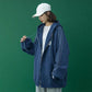 Autumn and Winter Coat Women's Preppy Style Hooded Zipper Cardigan Sweater Ins All-match Korean Jacket Ladies Loose Casual Coat