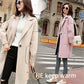 Women Autumn Winter Woollen Coat Long Sleeve Turn-Down Collar Blazer Outwear Jacket Elegant Overcoat