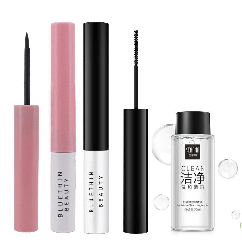 Fine brush mascara starry sky waterproof long student thin head Super dense without blooming