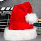 Christmas Thicken Increase Plush Christmas Hat Winter Fashion Warm Unisex Christmas Hat Decorations